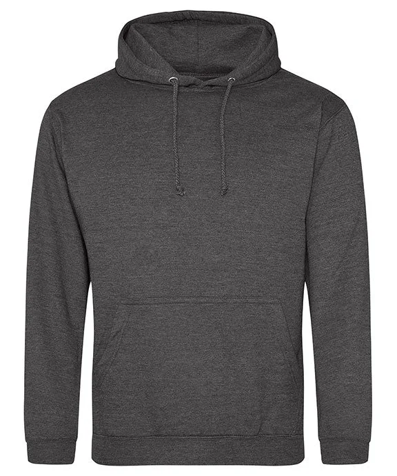 JHA001 - Just Hoods By AWDis Mens Midweight College Hooded Sweatshirt | Charcoal