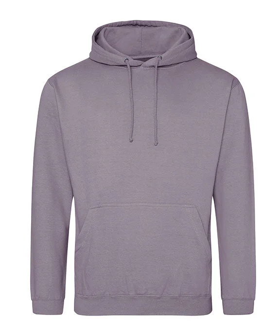 JHA001 - Just Hoods By AWDis Mens Midweight College Hooded Sweatshirt | Dusty Lilac