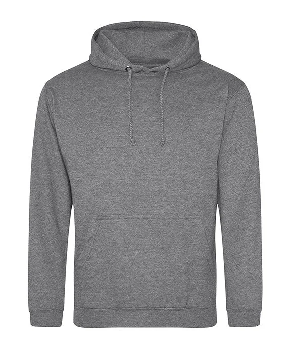 JHA001 - Just Hoods By AWDis Mens Midweight College Hooded Sweatshirt | Graphite Heather