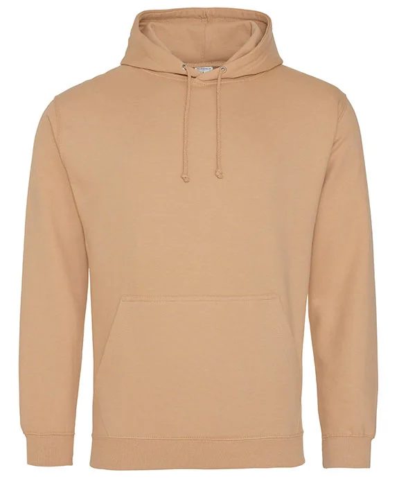 JHA001 - Just Hoods By AWDis Mens Midweight College Hooded Sweatshirt | Nude