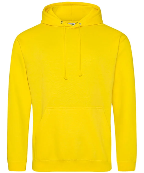 JHA001 - Just Hoods By AWDis Mens Midweight College Hooded Sweatshirt | Sun Yellow