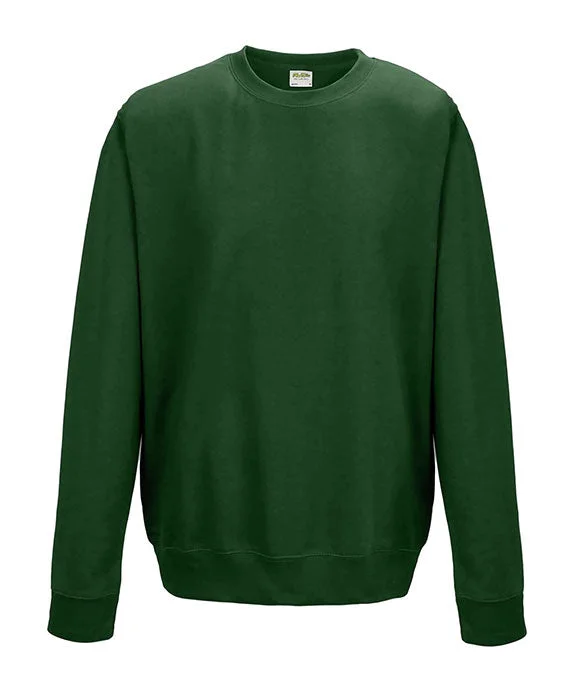 JHA030 - Just Hoods By AWDis Adult Midweight College Crewneck Sweatshirt | Bottle Green