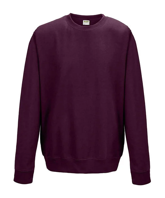 JHA030 - Just Hoods By AWDis Adult Midweight College Crewneck Sweatshirt | Burgundy