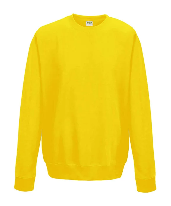 JHA030 - Just Hoods By AWDis Adult Midweight College Crewneck Sweatshirt | Sun Yellow