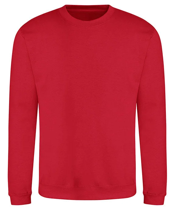 JHY030 - Just Hoods By AWDis Youth Crewneck Sweatshirt | Fire Red