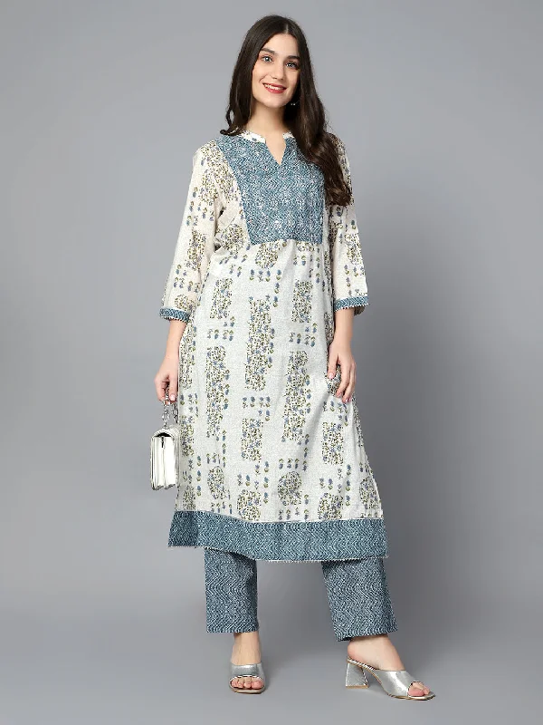 Women's Casual  Blueprint Printed  Palazzo Set