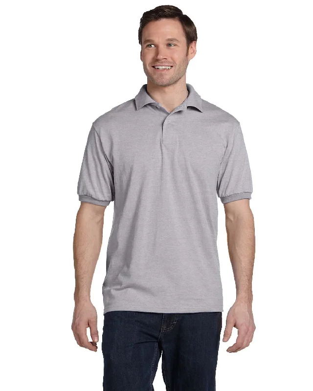 Hanes 054 Adult 50/50 EcoSmart Jersey Knit Polo