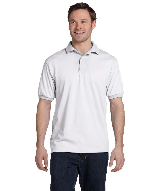 Hanes 054 Adult 50/50 EcoSmart Jersey Knit Polo