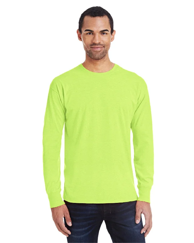 Hanes 42L0 Men's 4.5 oz., 60/40 Ringspun Cotton/Polyester X-Temp Long-Sleeve T-Shirt