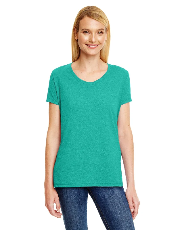 Hanes 42VT Ladies' X-Temp Triblend V-Neck T-Shirt