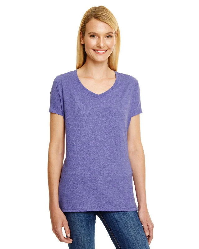 Hanes 42VT Ladies' X-Temp Triblend V-Neck T-Shirt