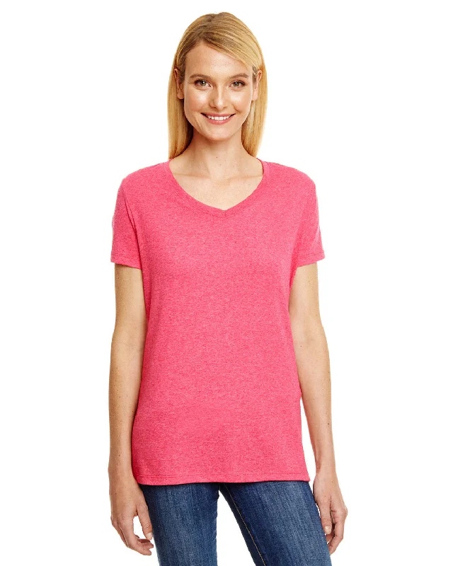 Hanes 42VT Ladies' X-Temp Triblend V-Neck T-Shirt