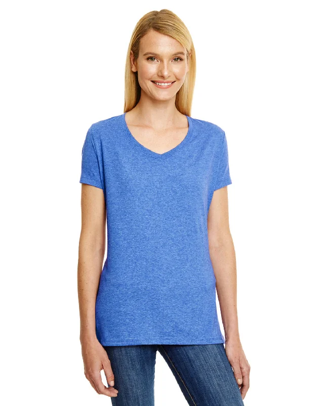 Hanes 42VT Ladies' X-Temp Triblend V-Neck T-Shirt