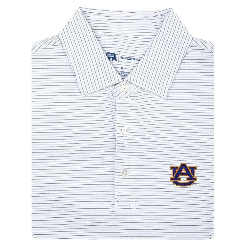 Auburn Tour Stripe Performance Polo