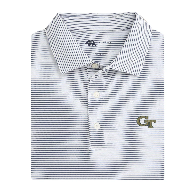 Birdie Stripe Georgia Tech Performance Polo