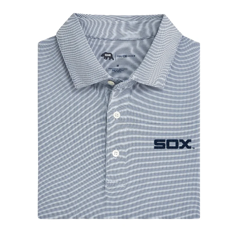 Chicago White Sox Cooperstown Hairline Stripe Performance Polo