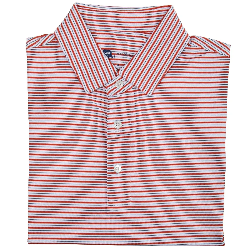 Condor Stripe Performance Polo - Autumn Glaze