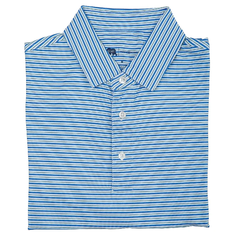 Condor Stripe Performance Polo - Marina