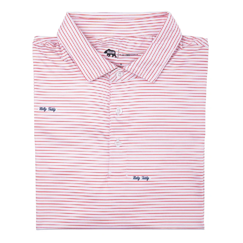 Hotty Toddy Script Stripe Performance Polo