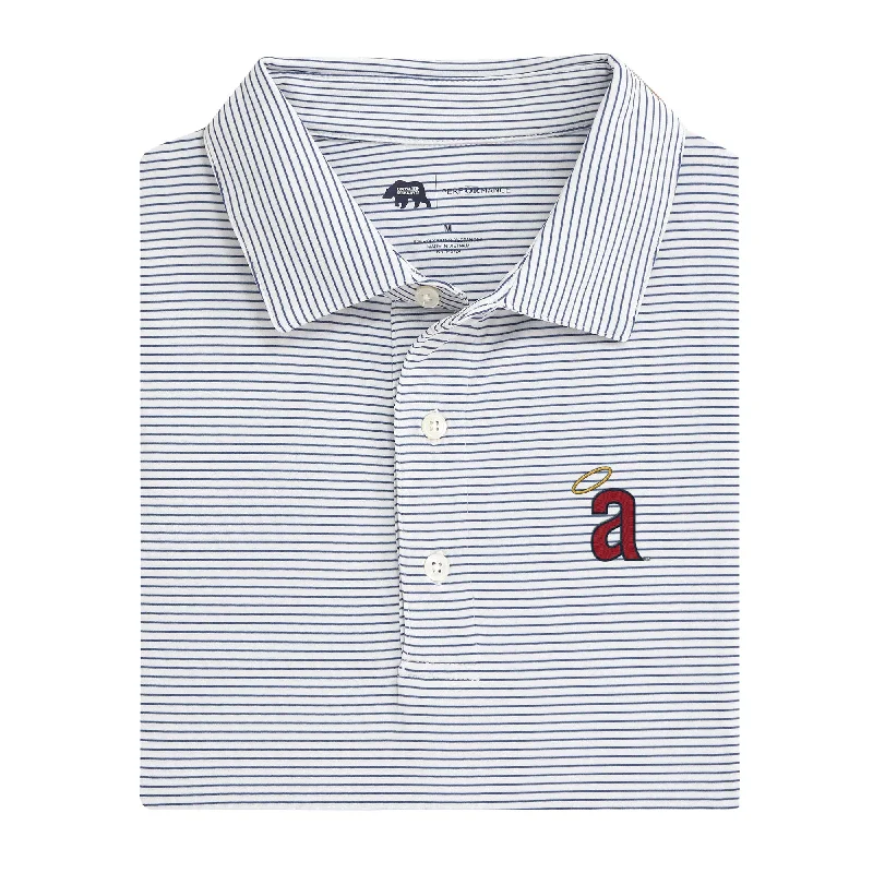 Los Angeles Angels Cooperstown Birdie Stripe Performance Polo