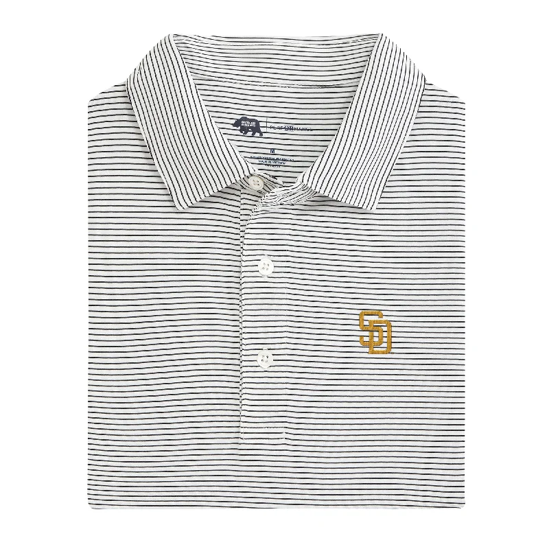 San Diego Padres Birdie Stripe Performance Polo