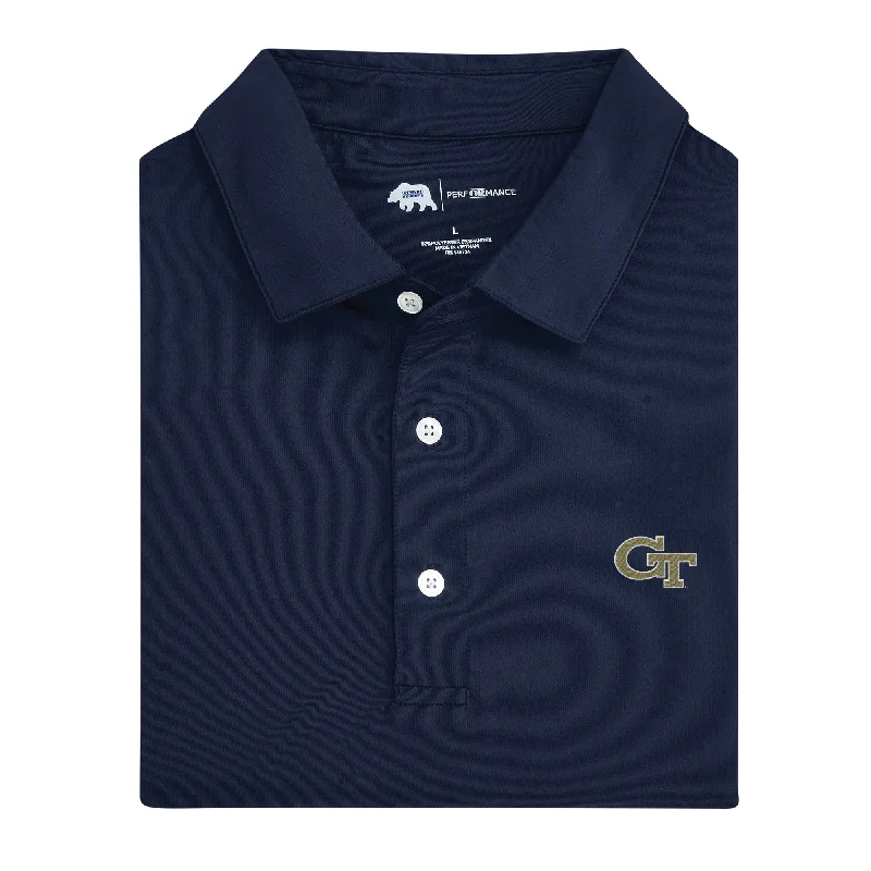 Solid Georgia Tech Performance Polo