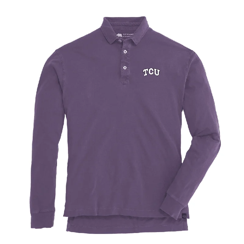 TCU Perry Long Sleeve Polo