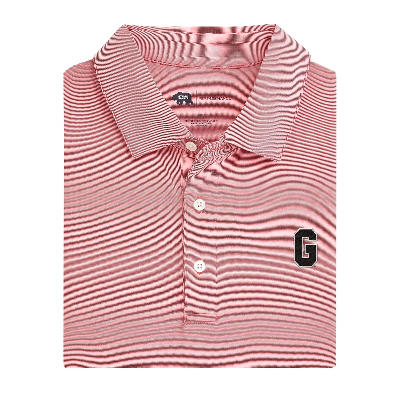 Vintage G Hairline Stripe Performance Polo