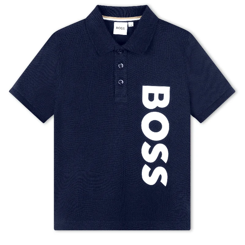 Navy Logo Polo