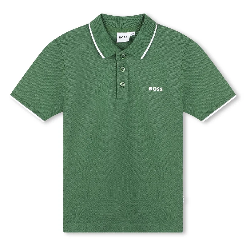 Green Logo Polo