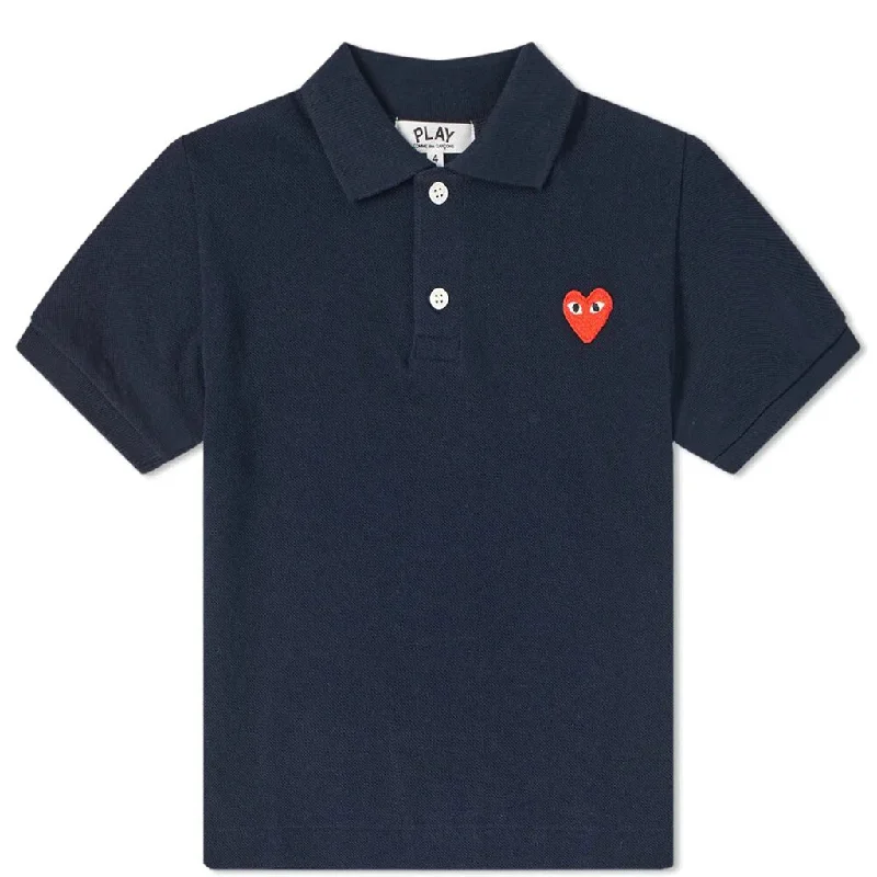 Navy Heart Polo