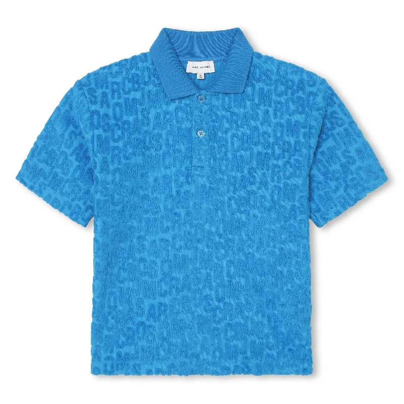 Electric Blue Logo Polo