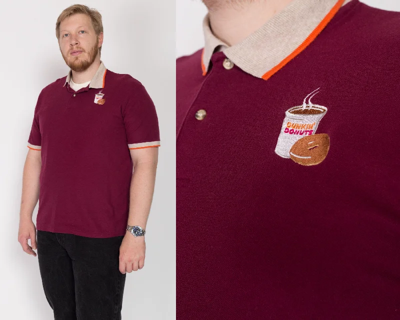 XL 90s Dunkin Donuts Uniform Polo Shirt