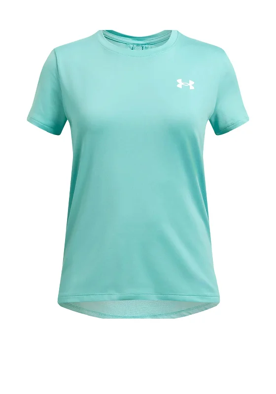 Under Armour Girls Knockout Short Sleeve Tee, Green