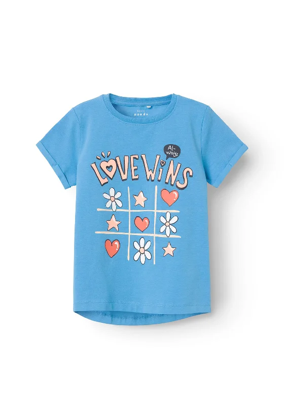 Name It Mini Girl Vix Short Sleeve Tee, All Abroad