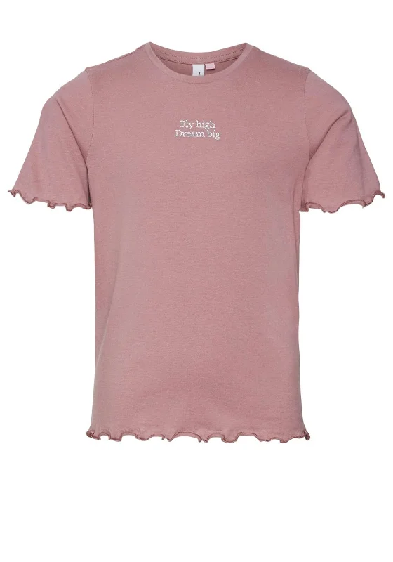 Vero Moda Girl Dream Big Short Sleeve Top, Mesa Rose