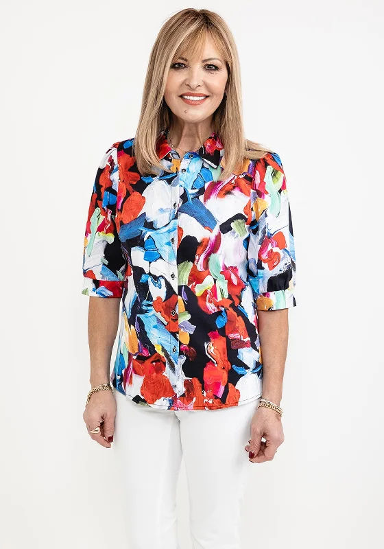 Dolcezza Bold Print Short Sleeve Shirt, Multi